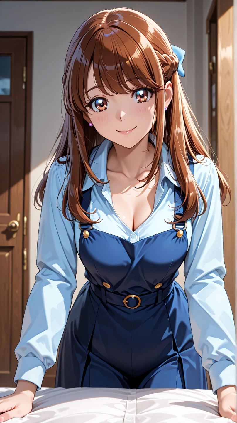 Brown hair, sexy, large breasts