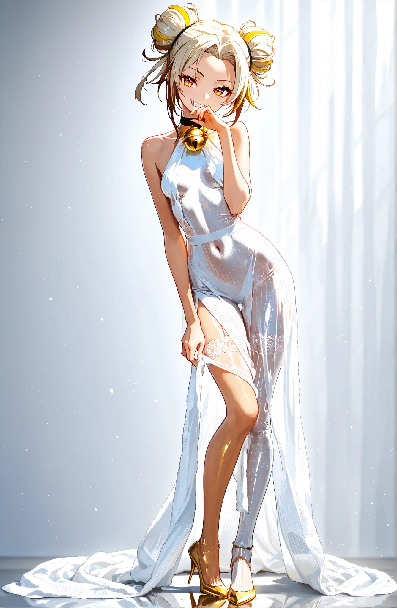 (magnifique danseuse),(Elegance and grace),light rain, mouvement fluide, nue, lightness, Romantic scene