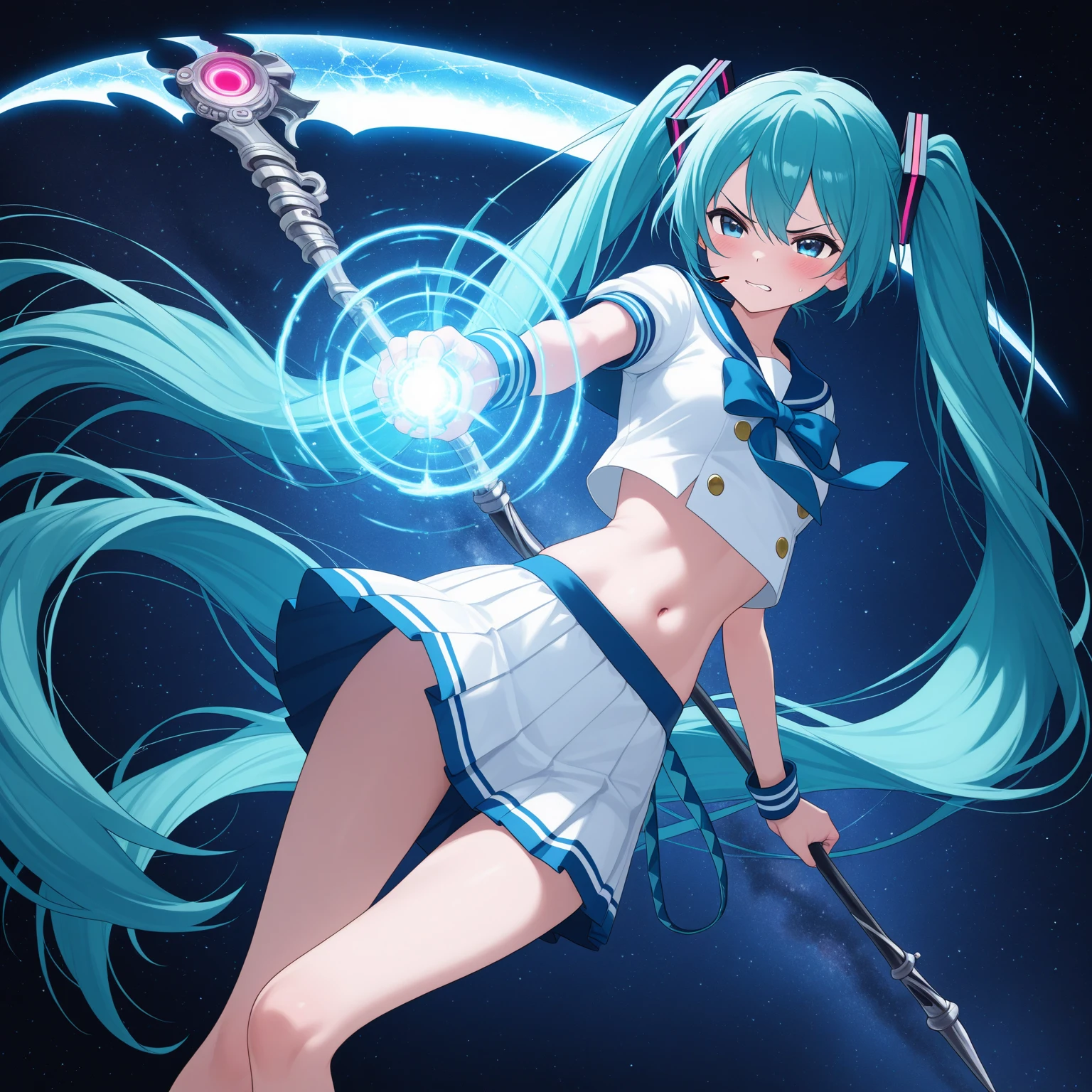 anime girl with blue hair and black top solo, wallpaper anime moe artstyle, seductive anime girl, attractive anime girl, full body portrait of a short!, yandere. tall, an anime girl, anime girl, high quality anime artstyle, anime style 4 k, smooth anime cg art, (anime girl), realistic anime artstyle, ??????????? loli