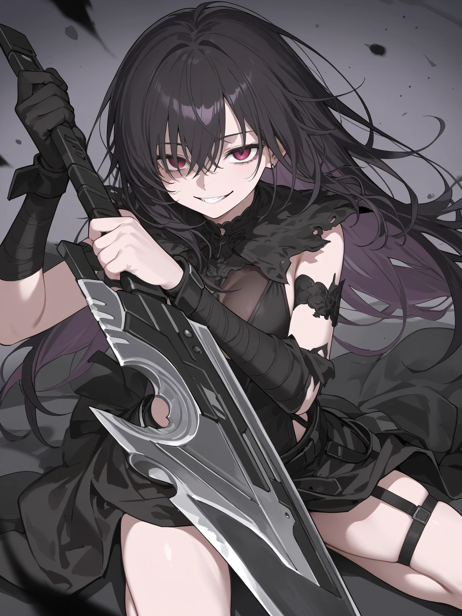 dark atmosphere、survival knife、Bad Smile、Menhera