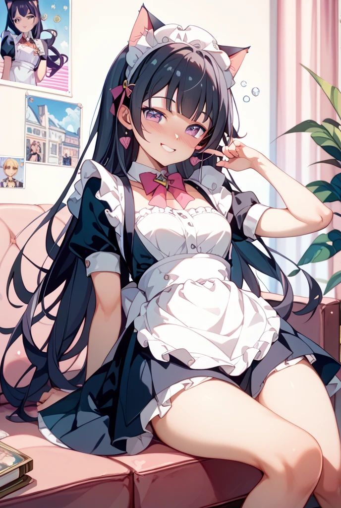 (child),highest quality,Beautiful face in every detail,cute,Dark brown eyes,(背の低いcute女の子,Small young student,Young delicate girl),(masterpiece,Top quality),Black Hair,Sleepy expression,Sleeveless,(Pink shorts)