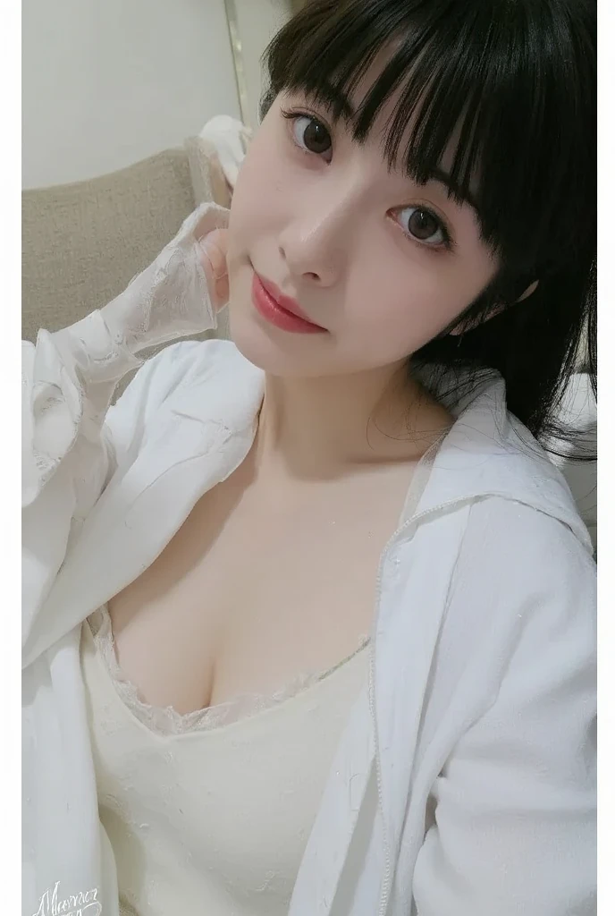 ((top-quality)), ((masterpiece)),Japan woman in luxurious white underwear、kawaii faces、Sexy black underwear、See-through luxury underwear、A woman wearing a translucent black blouse、、Facing the front、Beautiful body、erotick、fetishism、Functional, realistic skin detail,AV Photography,Perfect body