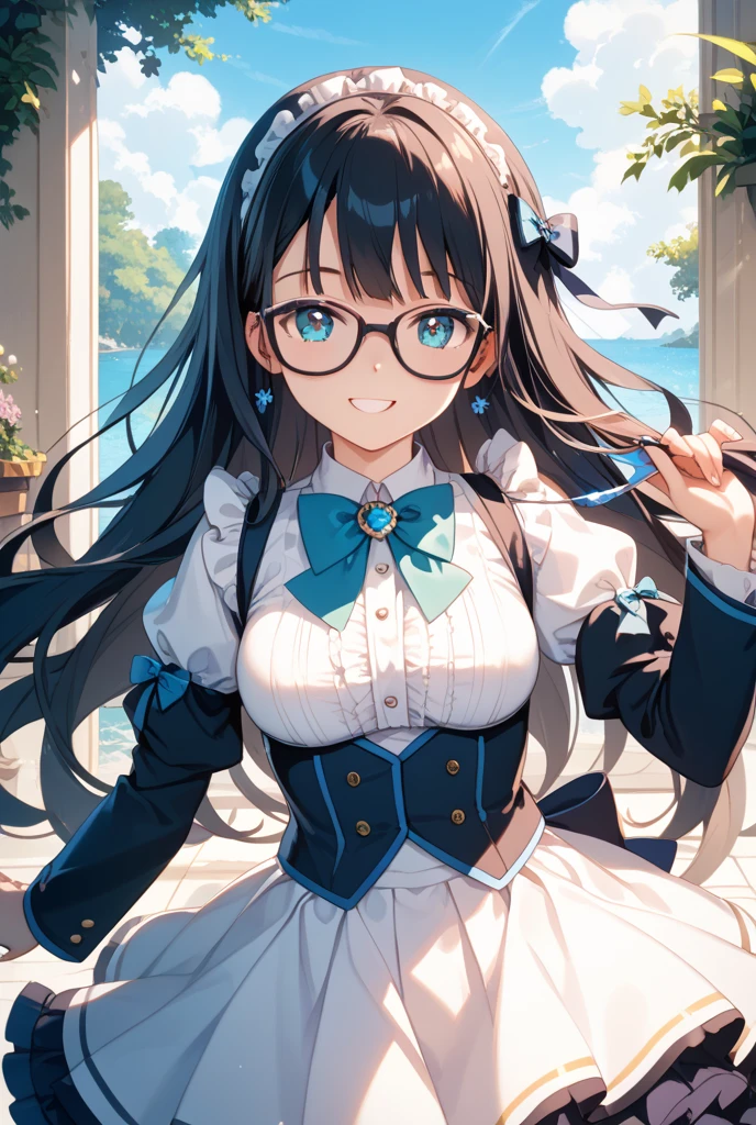 最high quality, high quality, High resolution, high quality texture, high quality shadows, High resolution, Beautiful details, Detailed CG, Detailed Texture, Realistic representation of face, Realistic, colorful, delicate, Cinematic Light, Side light, Lens flare, Ray Tracing, sharp concentrated, (1 Girl,concentrated:1.3), ( Intricate details, compensate, PureErosFaceV1:0.5), (細部まで美しいdelicateな顔, 緻密で美しいdelicateな瞳, Perfect Facial Proportions, Dense skin, Optimal ratio of four fingers to one thumb,  Beautiful breasts, Beautiful Hips, Smooth upper abdomen, Tilt,Blue Eyes　Glasses　Mature Woman　Ao dai Halong Bay　cruising　adventurous journey　gaze of love, impregnate me, lips of temptation, A sweet smile, 30 years old, full body figure