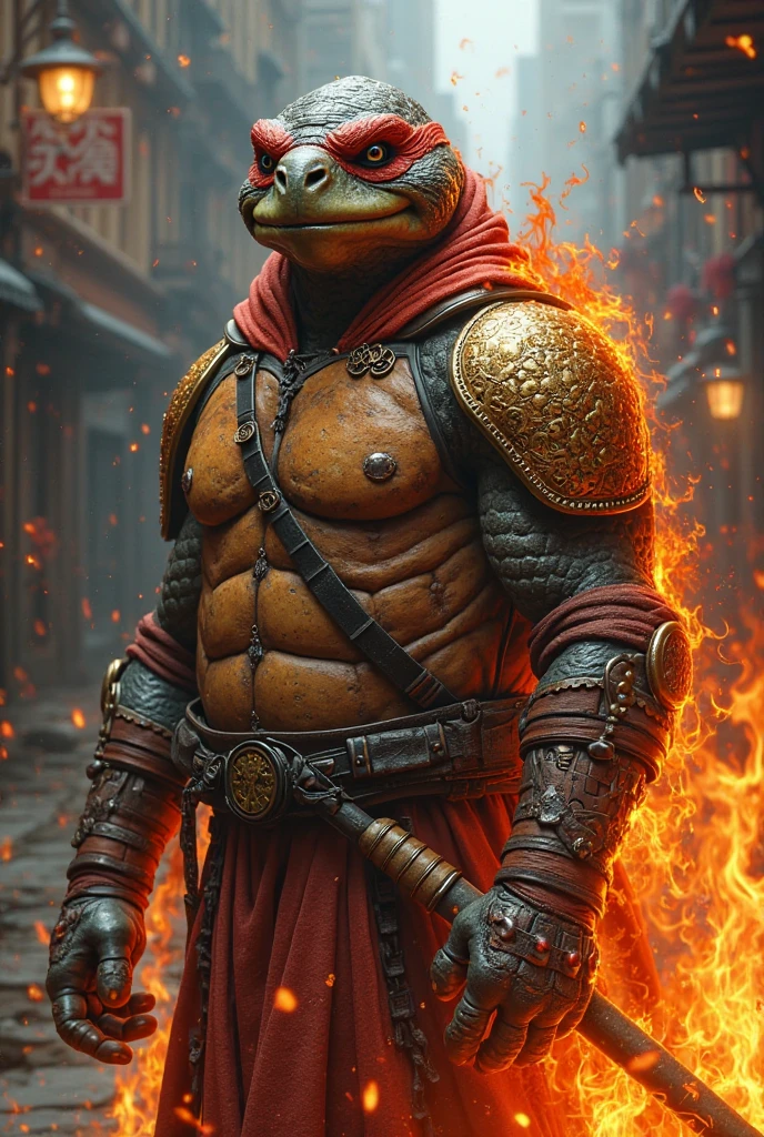 Splinter the master of the cinematic and very realistic ninja turtle ...