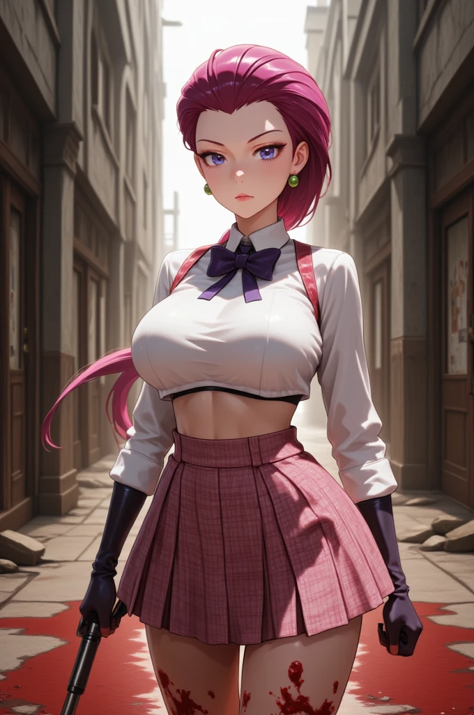 Nino nanaco、short hair, Twin tails、Pink Hair、 blue eyes, hair ornaments, Hair Ribbon, blunt , Both sides up, butterfly hair ornaments, skirt,Off the shoulder、Random color see-through kunoichi costume、Japanese see-through female samurai costume、See-through female ninja costume,, Open clothes, Collared dress emphasizes cleavage、胸の谷間のSweat is noticeable、Professional lighting light reflection、 looking at viewer, (masterpiece:1.2), Highest quality, High resolution, unity 8k wallpaper, (figure:0.8), (Beautiful fine details:1.6), Highly detailed face, Perfect lighting, Highly detailed CG, (Perfect hands, Perfect Anatomy),heavy rain、heavy rainで全身びしょ濡れ、heavy rainで全身びしょ濡れの服、High heels、 ((Perfect handsの形))、(Perfect foot shape、Embarrassed expression、blush、Gestures to seduce a man、Shining Sweat、Perfect Skin,Sweat is noticeable、太もものSweat is noticeable、 Fair skin,Tight waist, Sweating profusely、Sweaty hair、Sweaty clothes、Sweaty、Visible sweat、rain-wet hair、A vast Western church with stained glass windows