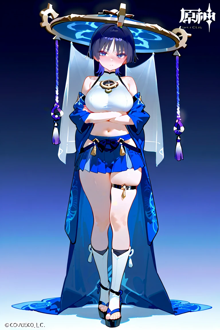 1girl、vtuber-fullbody、highest quality、Masterpiece、Official Art、The best composition、Super detailed、Standing in front of the viewer、short hair、Simple bikini、Small breasts、barefoot、Simple Background、Upright Pose、Character Design、