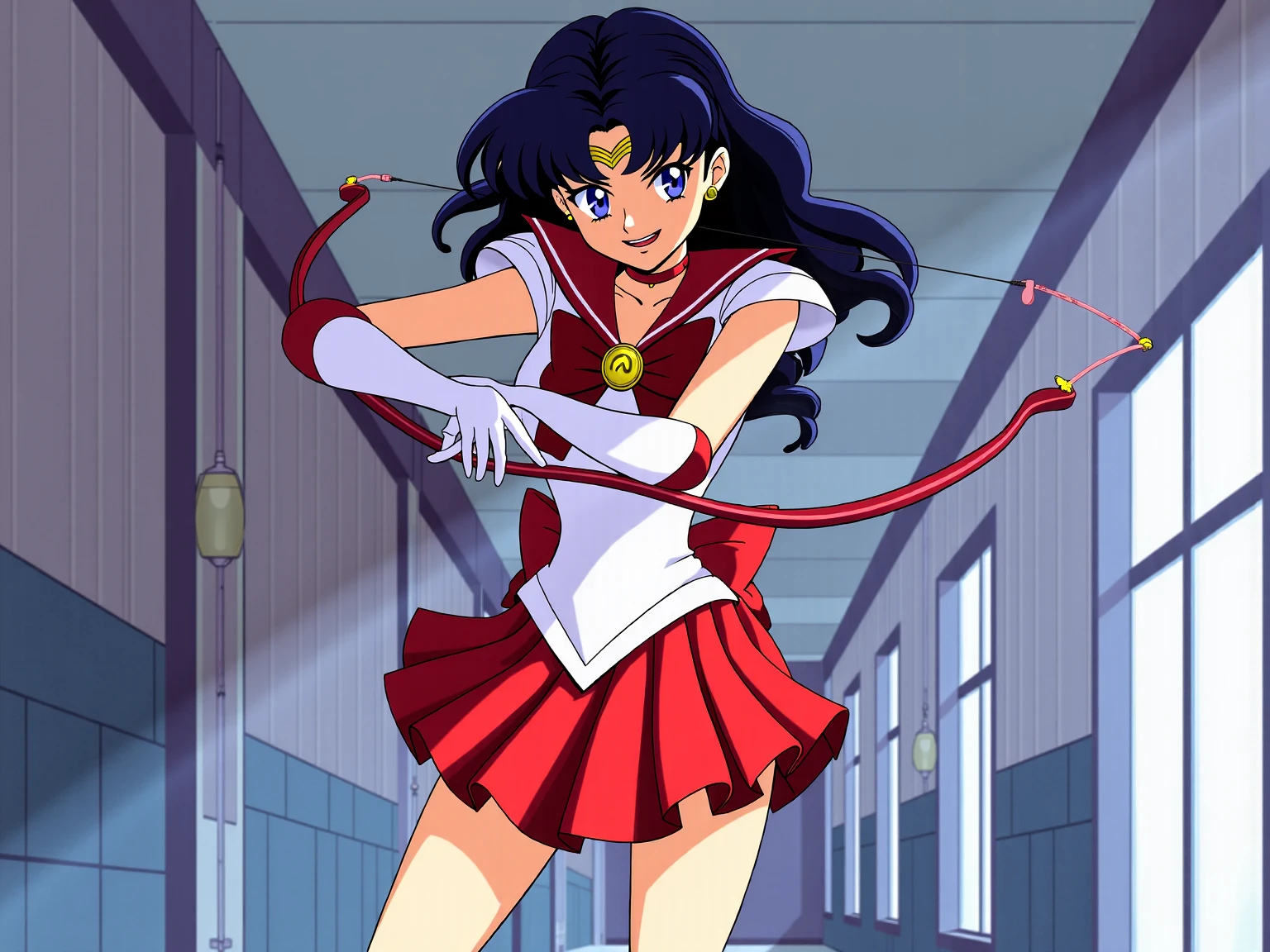 Sailor Mars holding a katana