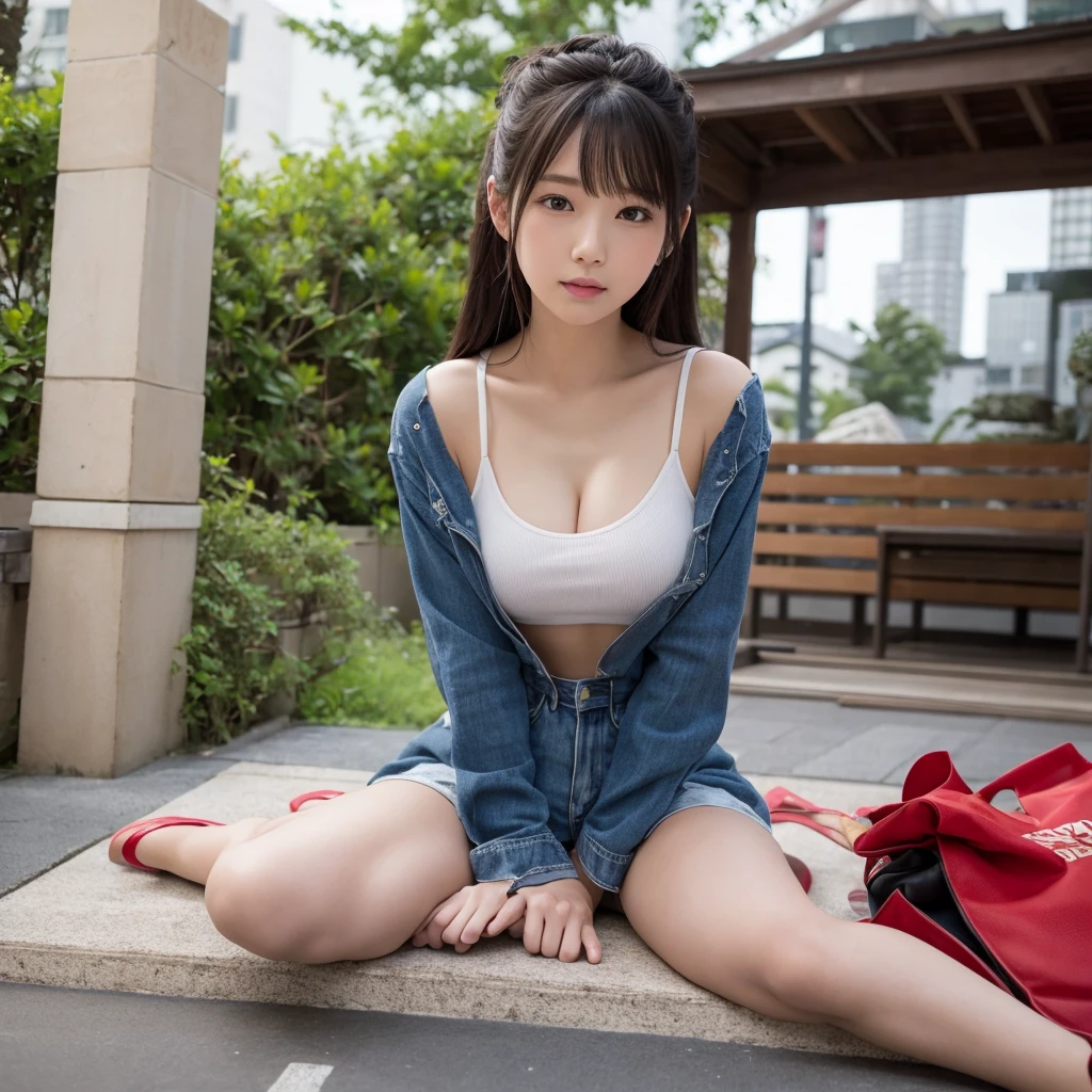 Sadako has a unique atmosphere that exudes eeriness and fear.。Sadako、enchanting smile:1.5、(flat chest:1.5 eyes)long black hair:1.5、Appearance is creepy and attractive、Her sexy and bewitching legs and beautiful breasts are attractive.。spread out、Sweaty crotch、wet crotch、Touched hair、wet crotch、seductive angles、spread your legs out、correct position、Delicate girl with beautiful details、colorful、finely、detailed lips、intricate details、(1 woman:1.5) (Gorgeous beautiful 30 year old sexy Korean woman:1.1) solo、Viewers looking up、happy smile、model girl、choker、(hoodie、hood)、asian_Street style、Asian Traditional House、、elegant(50mm SIGMA F/1.4 ZEISS lenses 1.4、1/800 seconds、Sensitivity 100、photograph:1.1) (photorealistic):1.1)Lens flare、muste piece