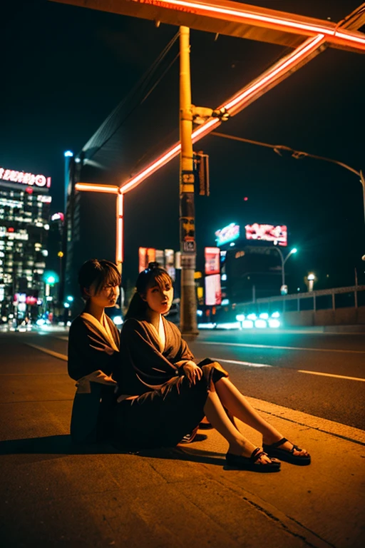 A daughter，Sense of city in the night