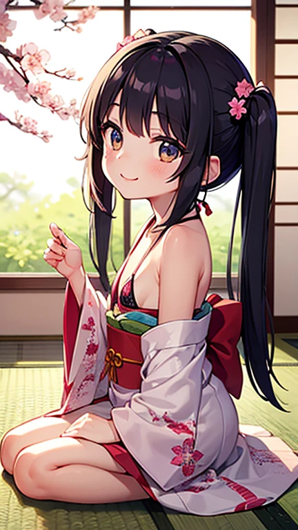 1 girl, alone,highest quality, masterpiece, High resolution,
smile,cowboy shot,(Horse tail)
 Kitasan Black, 1 girl, The valley is open, Medium chest,  blush, smile,highest quality, masterpiece, perfect lighting, (good),goodシャツリフト,good,panties,bra,butt,lingerie