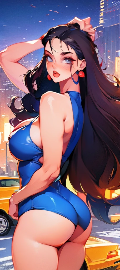 1girl, (solo:1.2), (masterpiece:1.2), (best quality:1.2), (perfect anatomy:1.4), (perfect female anatomy:1.2), (confident:1.2), (huge breasts:1.2), (cowboy shot:1.3)
<lora:eu03 [MockAi - v1.0]:0.8> eu03, curvy, soft shading, exaggerated proportions, <lora:Tifa Lockhart [novowels - v1.0]:0.8> mdTifa, black hair, long hair, (red eyes:1.3), large breasts, crescent earrings, purple dress, short dress, purple high heels, (beautiful white clouds:1.3), puffy clouds, white sky