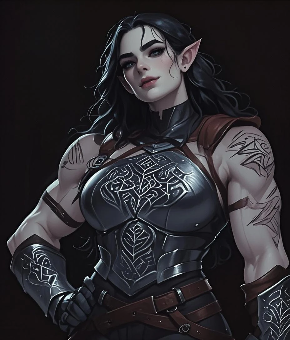 (master part: 1.2), (melhor qualidade: 1.2), 4k, corpo inteiro, imagem de corpo inteiro, corpo sexy, seios grandes, olhos perfeitos, rosto perfeito, cabelos longos, perfect  lighting, 1girl, female on a battlefield, corpo fino e forte, armadura branca, hair with braids, garota glamourosa, armadura elegante, Cicatrizes, fantasia, fundo detalhado, luvas preta, gargantilha preta, pinta no rosto, boca fechada, black garter belt