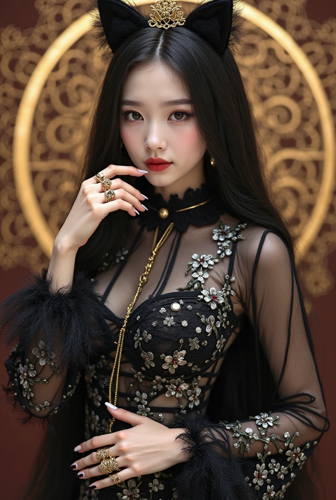 (lifelike, high resolution:1.3), close up,Sense of story,Realism,Chinese aesthetics,An ethereal Chinese witch,Dressed in sexy and charming clothes,Holding a ninja blade surrounded by obsidian smoke,Subtle dark smoke and fog effects、Precise facial contours、Digital fantasy masterpiece evokes enchantment。