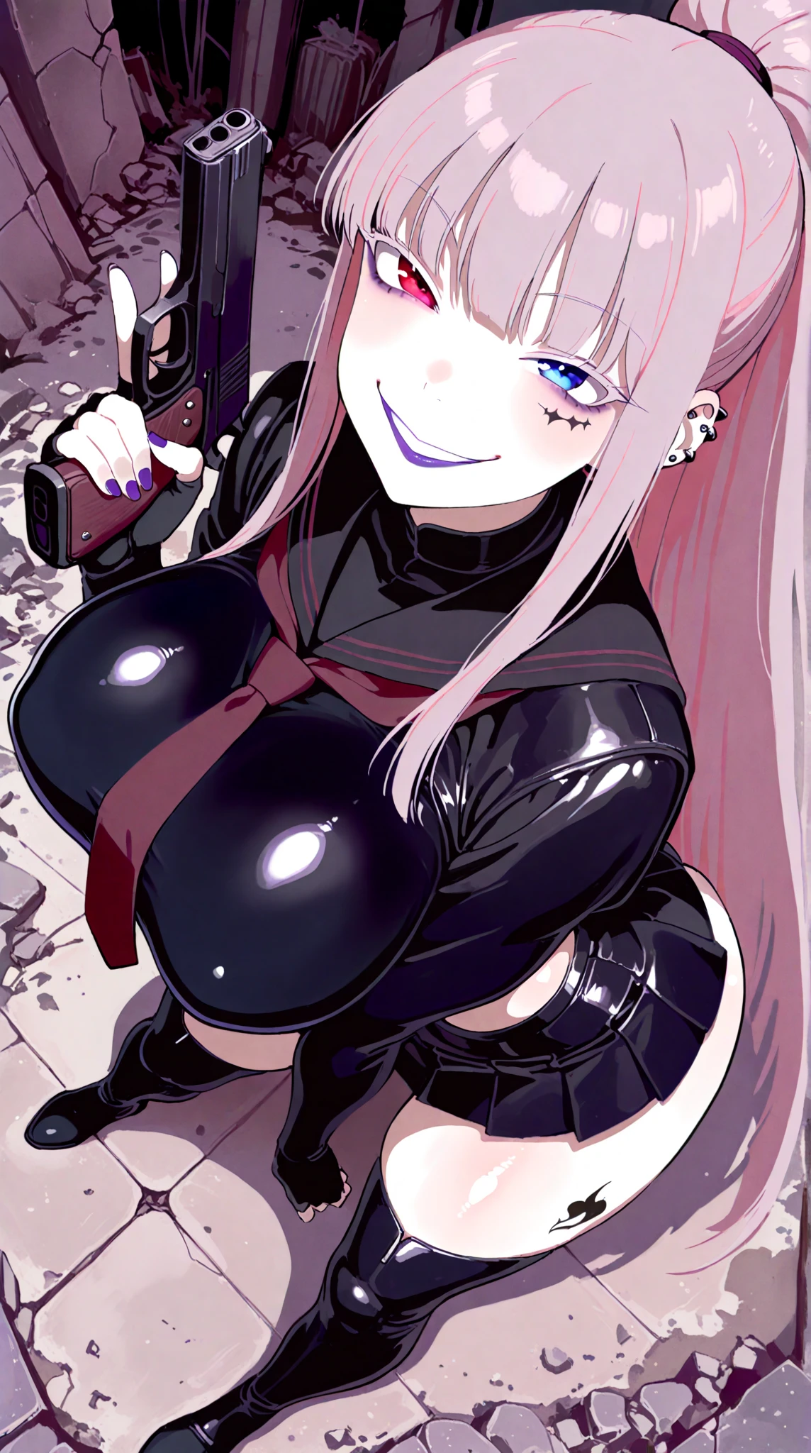 ((Horror))、((Poster Style))、(background、Virgin Mary)、ax、woman、Swimwear、Exposing the breasts、Shaking breasts、Beautiful nipples、Erect nipples、Breast milk、Pale white light、sexy、occult、Bloody、Iron mackerel、(Exposing the crotch)、pubic hair、With your crotch facing the screen、genital、Red as blood、eyeball、Magenta Eyes、Chainsaw Woman、Dripping 、ax、psychopath、Solid green、Spread your legs、((Beautiful nipples))、(Pink nipples)
