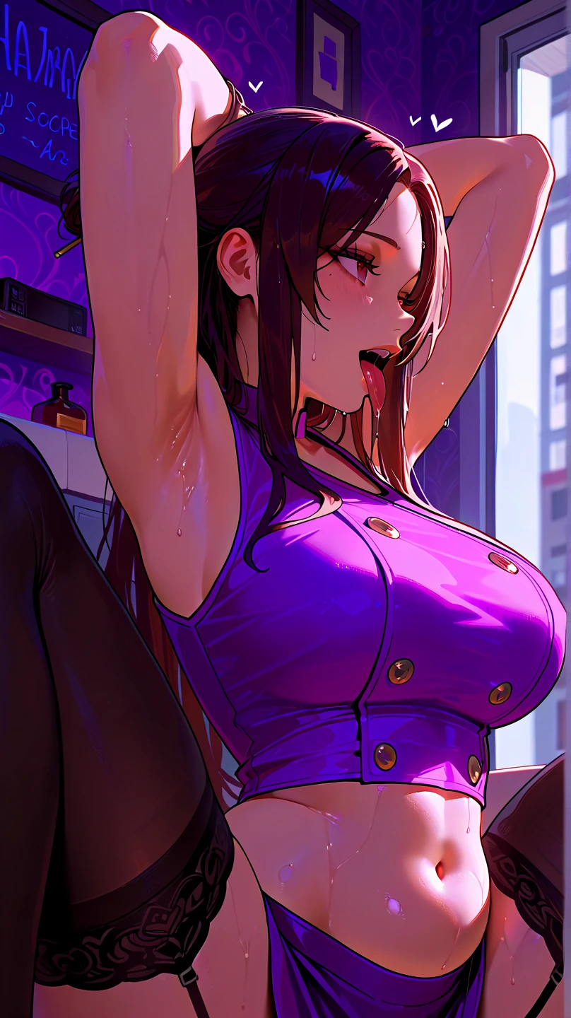 Daiwa Scarlet\(umamusume\), Highly detailed face, masterpiece, highest quality, blush, ((Highly detailed face)), whole body,Horse tail, Beautiful and clear eyes, (big Breasts),(good),big ,big ,Areola,pubic hair,Sex,Thick thighs,Squat,Spread your legs wide,Underarm, UnderarmSweat,Covered in juice,Pee,sperm,big nipples,Long Tongue,saliva,plump,Red Underarm,pubic hair,orgasm face,vapor,big Ass,The viewer looks up from below,Vulgarity,Blowjob,Nearly naked,Long gloves and boots,Nurse cap, Revealing clothing, Shrug (clothing), Short sleeve, Layered Bikini, Purple Bikini, Green Bikini, Green gloves, Elbow hand pockets, Pink Belt, Black Skirt, mini skirt, Green knee socks, Squatting in the gym with garter straps and huge buttocks and soft lighting, (Sweat:1.5) ,(Perfect Face), masterpiece, blush, One girl, alone, choker, whole body, Spread your legs, Raise the hand, Browsing Caution, Exhibitionism, Wet Skin, (Dissatisfied look:1.2),(Big Breasts:1.5),(Very big boobs:1.5),Twin tails,(Armpit:0.9),(Plump:1.2),Too thick thighs,Big Ass,Big Breasts,(Flabby belly:1.1),(ArmpitSweat:1.2),(Red Armpit:1.1),ArmpitSweat,Sweat,Squat,Spread your legs wide,(Peeing:1.2),(sperm 1.5),(Too big nipples:1.5),Tight,(Long Tongue:0.8),saliva,Covered in juice,The viewer looks up from below,pubic hair,Taunt,Estrus,Hot body,vapor,blush,orgasm face,Opera gloves and knee socks,thick nipples,erection of nipple,pepperoni nipple,