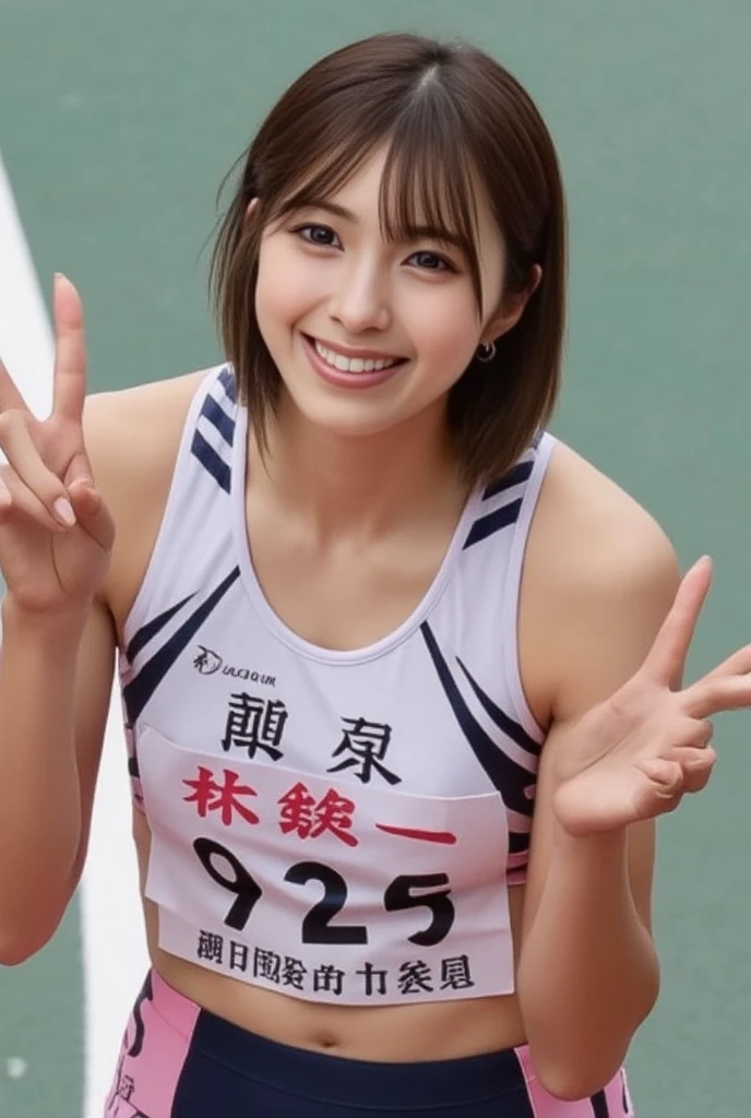 (((Perfect anatomy with detailed limbs and body))),(((Ulzan 6500))),A dynamic portrait of a cute smile that even captures the light in her eyes,(((A rhythmic gymnastics competition in front of a packed audience in a large indoor stadium))),A young and beautiful athlete wearing a body-conscious long-sleeved high-necked high-leg leotard and putting her hands on her hips in a finishing pose during the floor competition))),Big earrings and necklaces look great,Shoot the whole body in 4K from the front,A production like a scene from a movie,Don't miss the photo opportunity,A rare and breathtaking Coke bottle body,Be frozen in a moment of breathtaking splendor and elegance,The subject's graceful pose and fluid movements,Accented with light and shadow contrast particle effects,The style of the photo resembles a fantasy watercolor painting.,Emphasis on fluidity and beauty,Camera parameters: Nikon Z6,f/1.4 apertures,ISO320,Shutter Speed 1/500,8K highest quality,