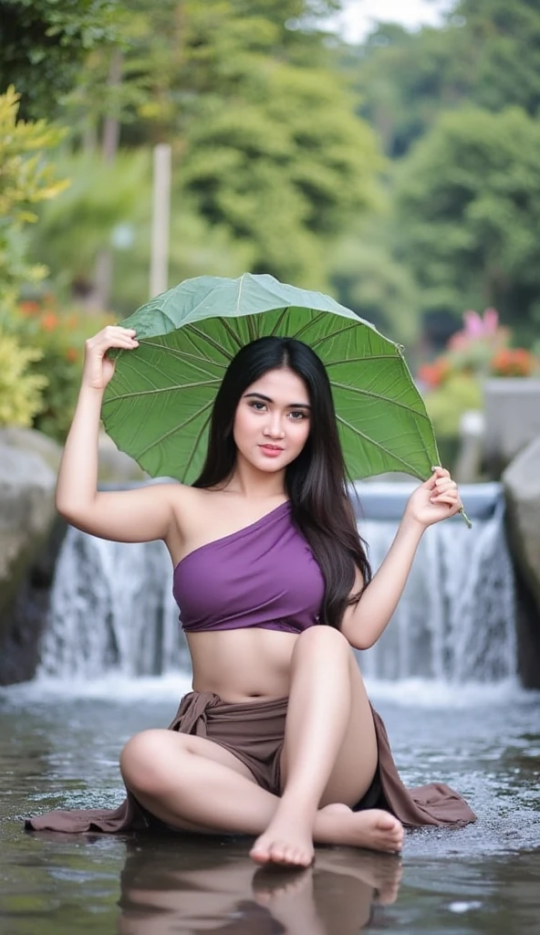 Prompt:
realistic 3d full body Burmese beautiful 25 Year old chubby cute sexy girl standing waterfall late background with ponytail long hair and wearing a bra and jeam, her smile and beautiful lonely in the rose tree, realistic picture, pretty cute girl, beautiful realistic photo,hyperealistic photo, 64k