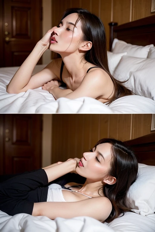s asleep、Eyes closed