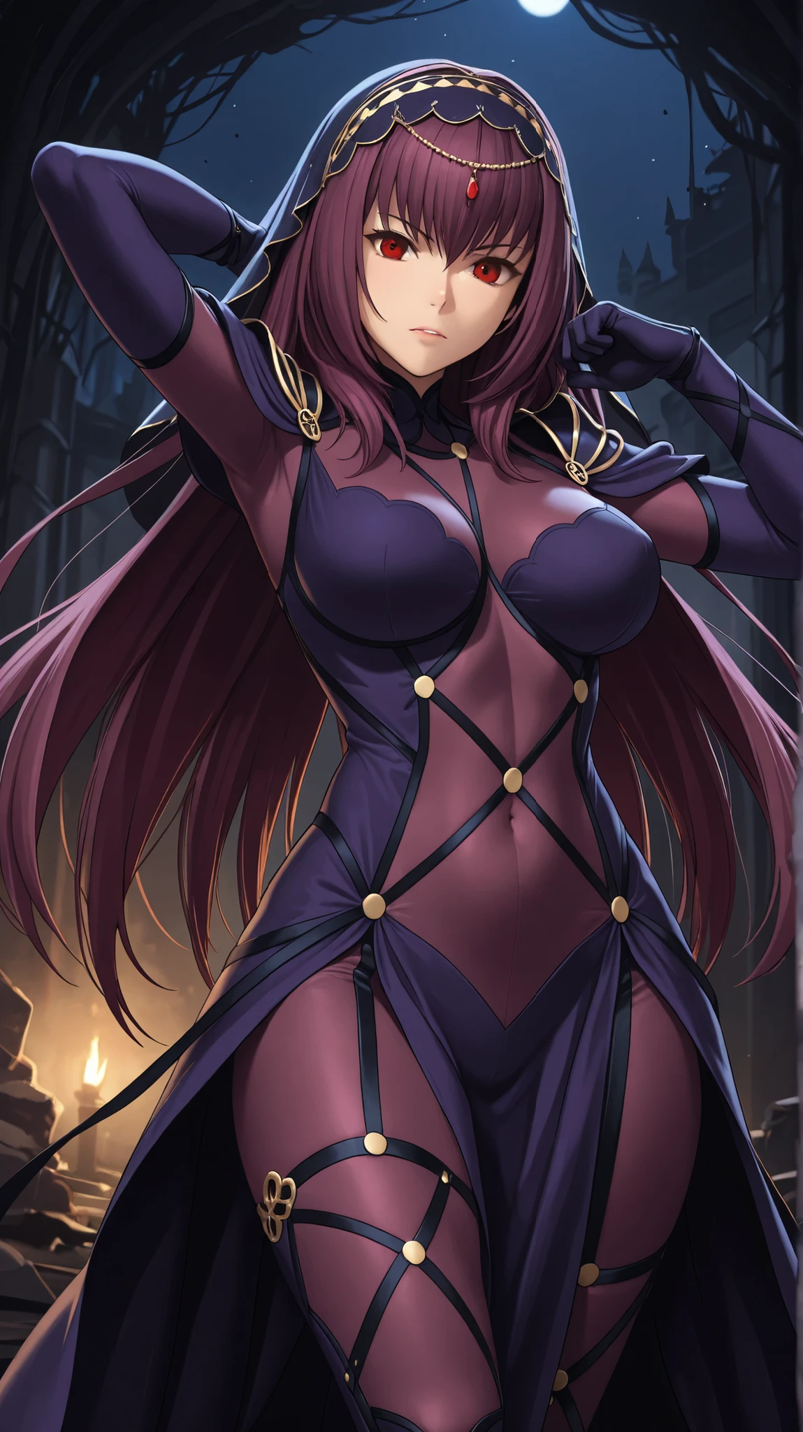 a beautiful detailed girl with long brown hair and bangs,extremely detailed blue and red eyes,a pink halo,big dark vampire wings,smiling,high quality,8k,photorealistic,ultra-detailed,realistic portrait,cinematic lighting,dramatic colors,dramatic atmosphere