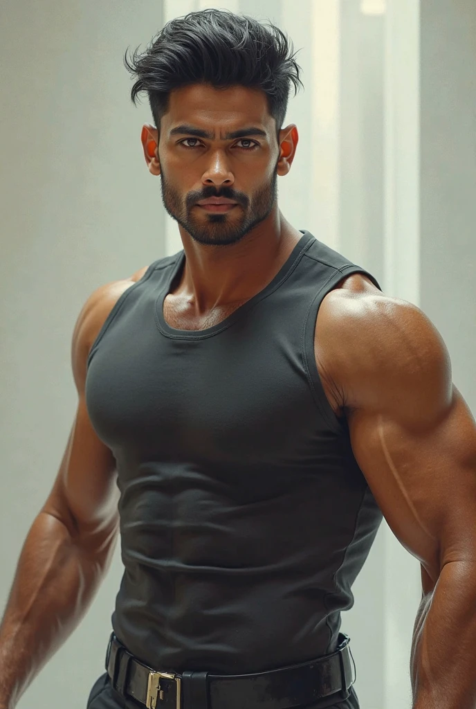 Indian sexy muscular men, having hairy chest, handsome indian boy, looking hot,8k ultra realistic real