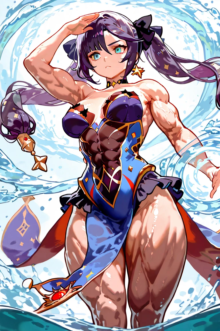 (masterpiece), best quality, (warm color:1.2), (warm lighting:1.2), full body, expressive eyes, beautiful elegant face, drunk expression, {{SakurajimaMai:1.2}}, ((Sakurajima Mai)), black hair, bangs, blue eyes, hairclips, bunny hairclip, 1 girl, looking at viewer, in bedroom, (((warm skin tone))), blushing, (sensual expression:1.2), smiling, (sensual pose:1.2), (high quality, 8k, 4K, High Contrast, masterpiece:1.2, 最high quality, Best aesthetics), (witch uniform:1.6), (open shirt:1.6), (large witches hat:1.9), Very detailed, (huge round breasts:1.9), ((small perky nipples)), (muscular shoulders:2.6), (muscular arms:2.4), (curvy figure:1.2), (muscular body:2.6), (defined midriff:1.4), (abs:1.2), (toned:0.95), ((excessive cum on her entire body:1.4)), ((she is completely covered with cum)), ((cum on her face:1.6)), (she is holding a potion bottle:1.2)), (overflowing with thick white cum:1.2)