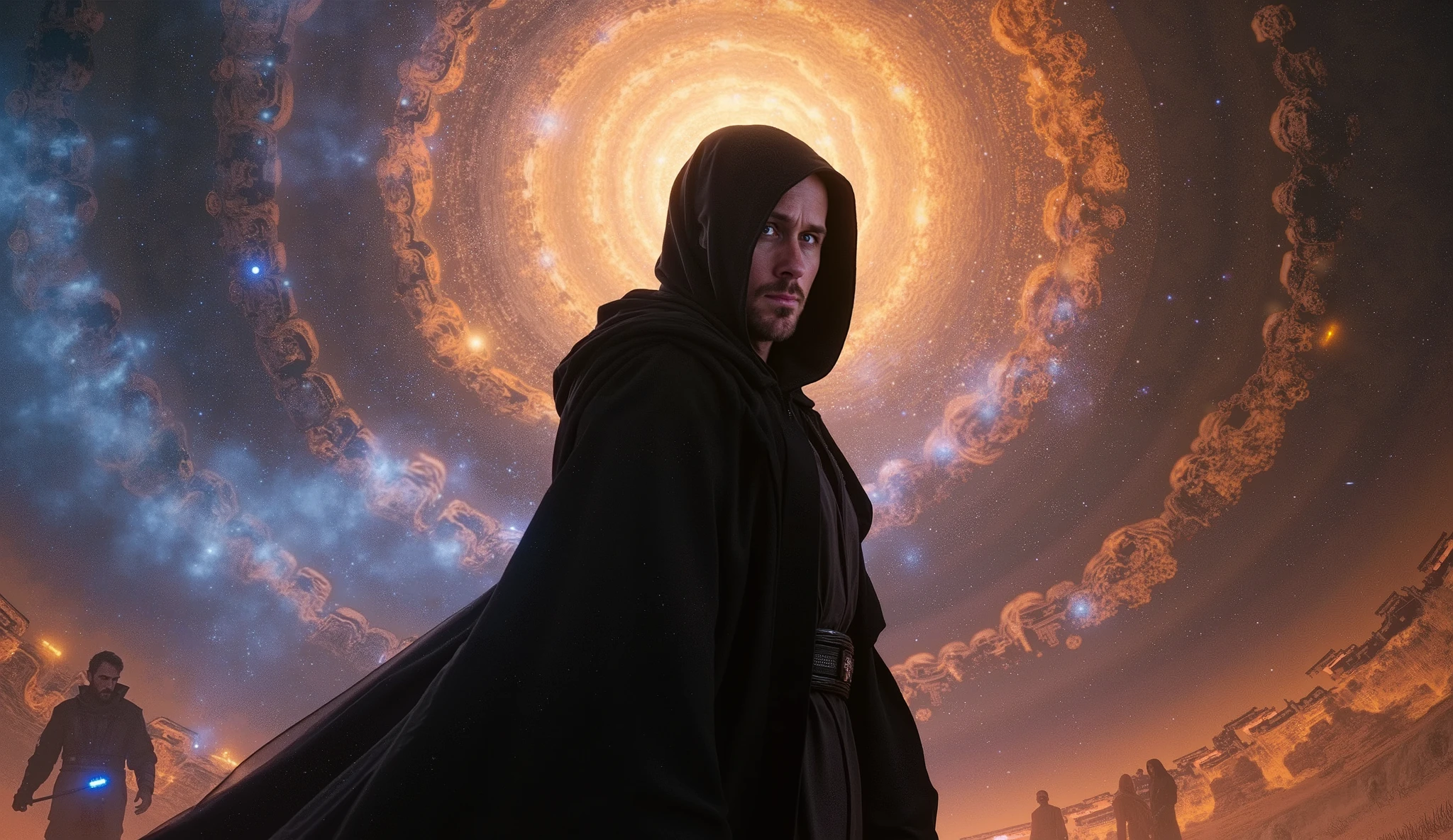 star wars, ryan_gosling A Force vision showing the past, present, and possible futures overlapping.