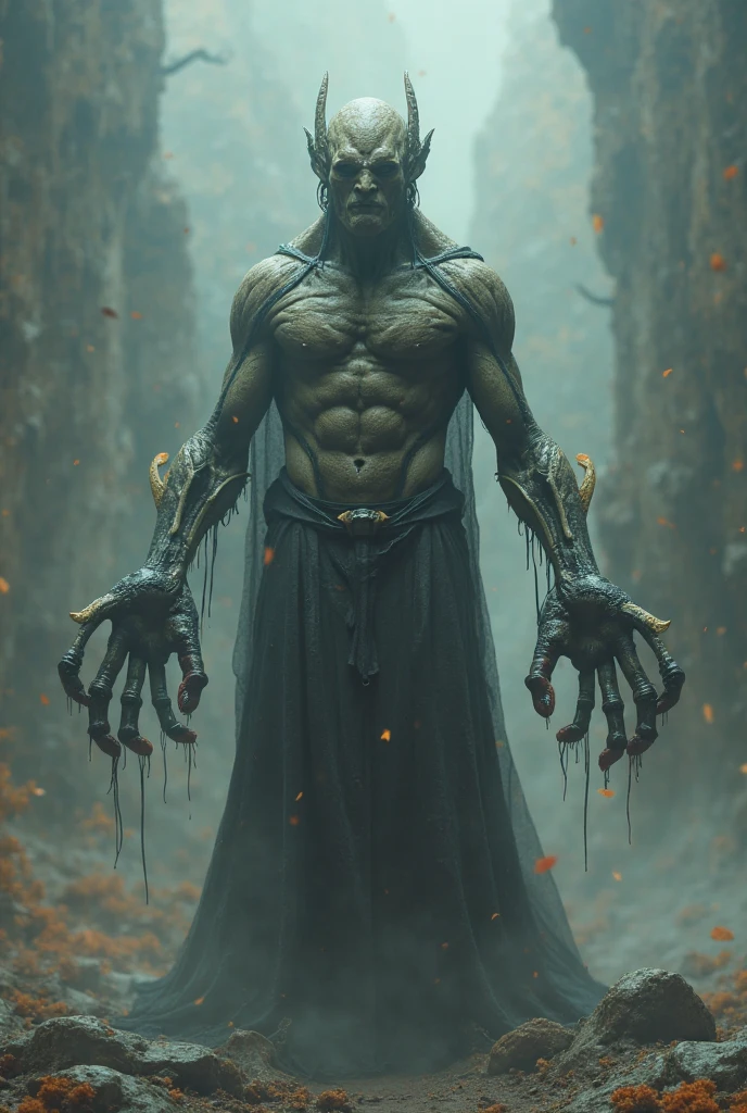 Night King&#39;Eyes are glowing red,whole body portrait of scary monster made of wood, Le Shen, Deer skull as face, moss, Clothes made of human skin, Cold and strong sense of power，Night King has a very unique appearance。His face is like a dry bone, Dark mysterious forest scenery , fantasy, dark fantasy , medieval, whole body , cinematic, make it , 8K, Unreal Engine, actual, masterpiece, high detail, whole body , science fiction, Low life, Volumetric lighting，top quality, light, threatening gesture, fierce look, epic atmosphere,, (((whole body照))), cyborg, clockwork, ((intricate details)), Japanese Trade Zone, ((intricate details, Ultra-detailed)), incandescent lamp, movie shot, vignette, Bokeh effect background, (whole body照).