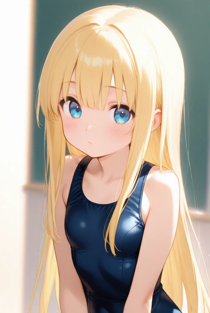1woman,super beautiful,Facing right, camera angle from the side, look away,look away,daytime, ponytail,half body photo,Beautiful eyes,perfect face,black t-shirt,black mini skirt,Very big breasts,Blonde hair,long hair,bangs,blue eyes,ultra detail,ultra Hd, masterpiece,4k