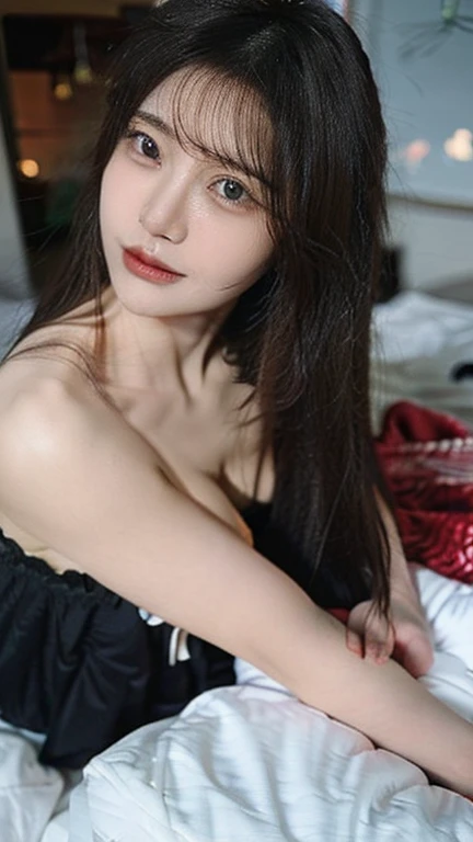 (Highest quality:1.4),(masterpiece:1.4),(Realistic:1.4),(Realistic:1.2),(超High resolution, RAW Photos:1.4),(High resolution, Very detailed:1.2),(8K:1.2),Cheki,a photo of a dark-haired,One Girl,alone,(wearing off shoulder Kimono),Big Breasts,((Upper Body:1.3)),long wavy Hair,Low image quality、blurred