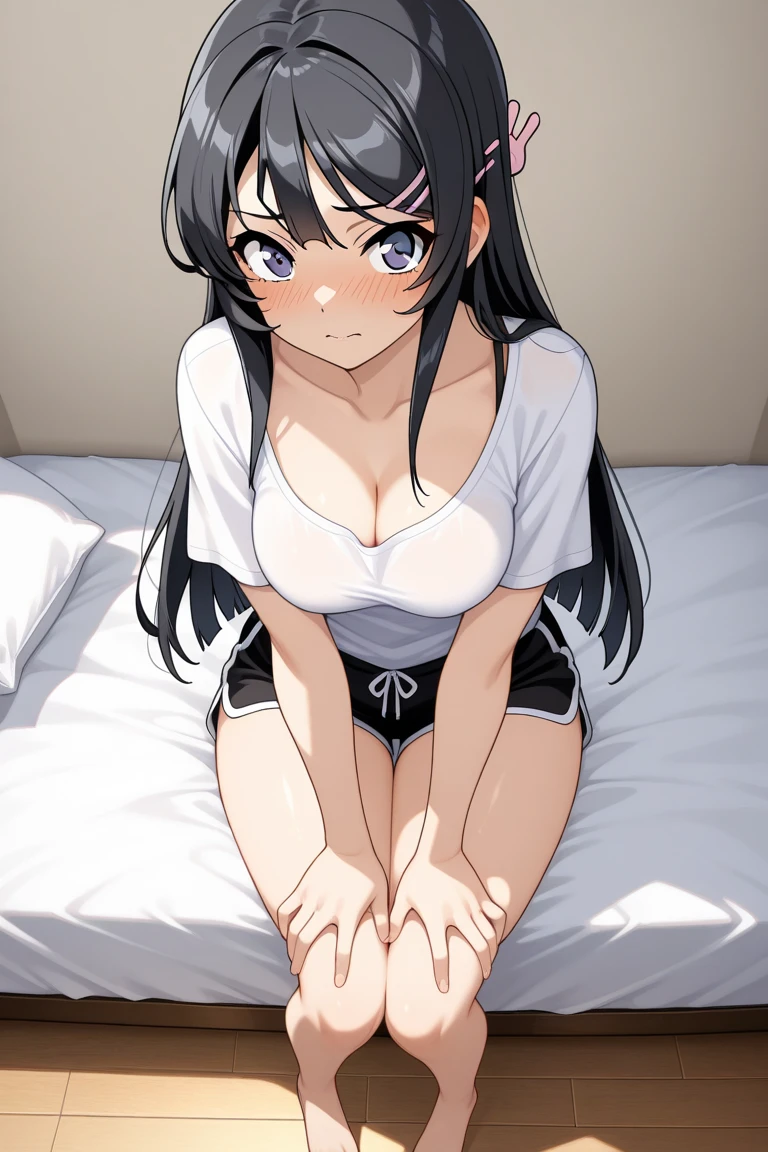 Rikka, A-line skirt,sexy girl,bed room ,on the bed,Beautiful slender legs,Big breasts,porn,bikini