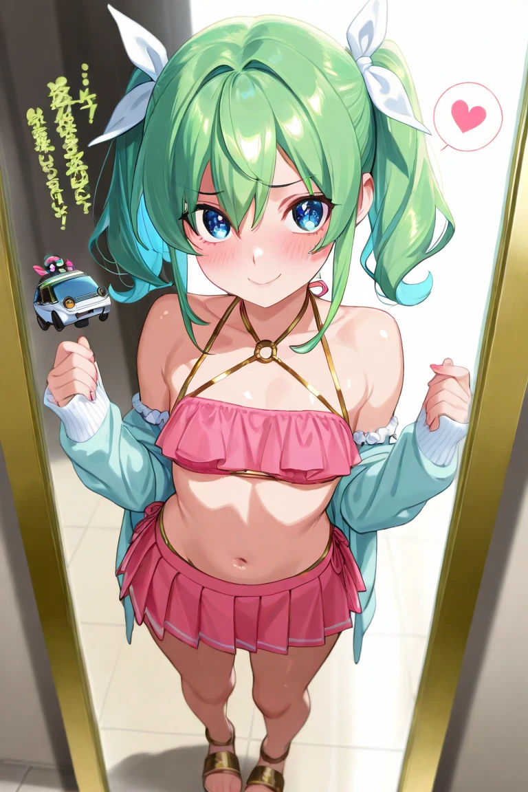 1girl, sinon \(solus\), sword art online,sundress,see through,skirt lift,upskirt,frilled panties,cameltoe,parking lot,sweat,masterpiece, best quality, absurdres,