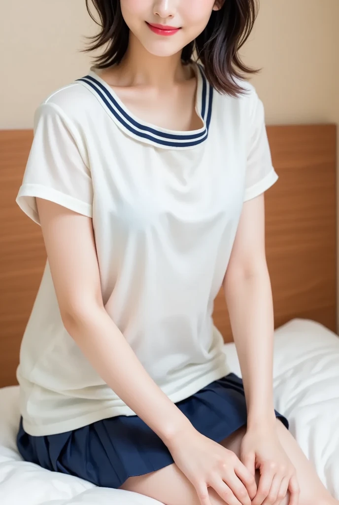 /Quality writing/ of the highest quality, 16 K, masutepiece, hyperdetailed face, very detailed lips, Detailed eyes, Realistic pupils, BREAK, /Characters and expressions/ Extremely beautiful girl, japanaese girl, 1 girl, Beautiful elementary school students in Japan、 (short-hair: 1.2), ((weeping)), tearful, (Slimed、small tit、flat boobs、small tit)、Photorealsitic、detaileds, Skin Texture, ultra-detailliert、Delicate and sexy collarbone、Super Detailed Face、Detailed lips、A detailed eye、二重まぶた、a baby face、No makeup、((( girl)))、 BREAK /garments/ (Cute school uniforms for girls:1.5), cute girl panties、destroy white panties /the pose/ nice hand, Perfect hand breaking /Angular posture/ ((Lift the skirt, Lift the skirt yourself)), White panties, /エロ/ Open your clothes, (Show ), ((Very detailed )), BREAK /Angular posture/ ((Infirmary), (a bed), Looking at Viewer