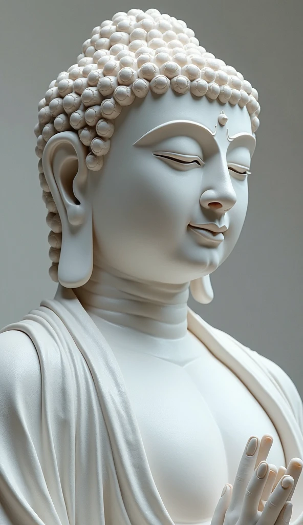 You generate me Buddha  images
black in background, and buddha white colour. Buddha lock inspiration 