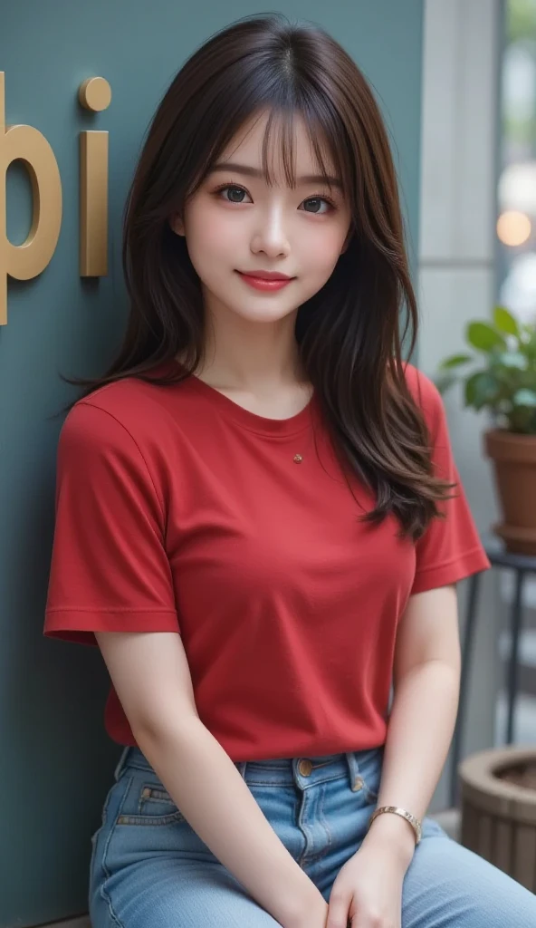 Julia red t-shirt