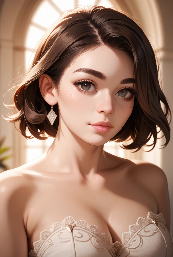 (Mature Woman:1),、(48 years old),、Red Party Dress、Lip gloss, (smile:1),clavicle, ((Looking at the audience)), (short hair ), (The whole body is visible) , Slender figure , With eyes wide open , Perfect round eyes , Fine texture , (Photorealistic:1.3),(RAW Photos), 8K, Very detailed, Highest quality,