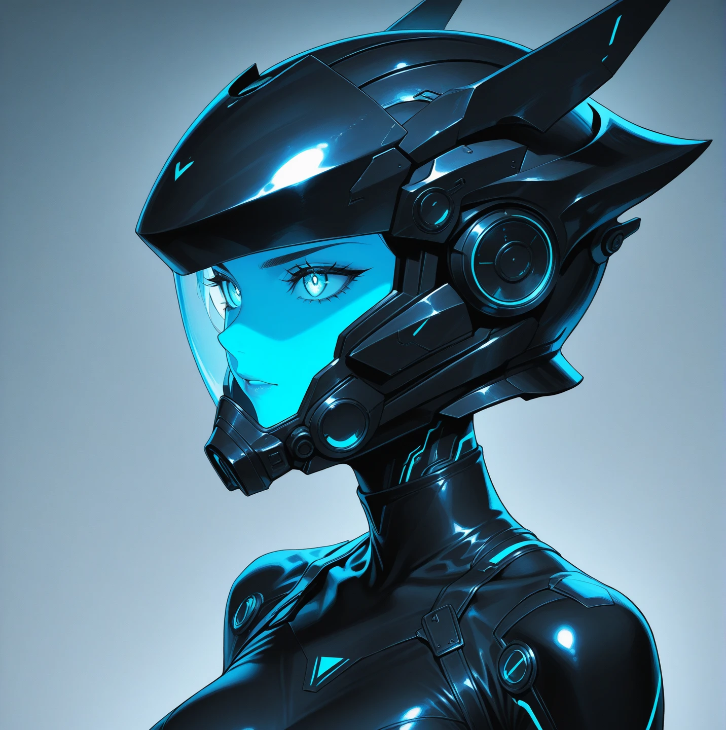 High Resolution 18K Ultra Realism Minimalist High Quality Beautiful Female Astronaut Suit Female Spider-Man Glued to Body Symbiote Style Futuristic Exoskeleton Futuristic Fire Suit Futuristic and Cybenetic Helmet with Ultra Realistic Neon Visor