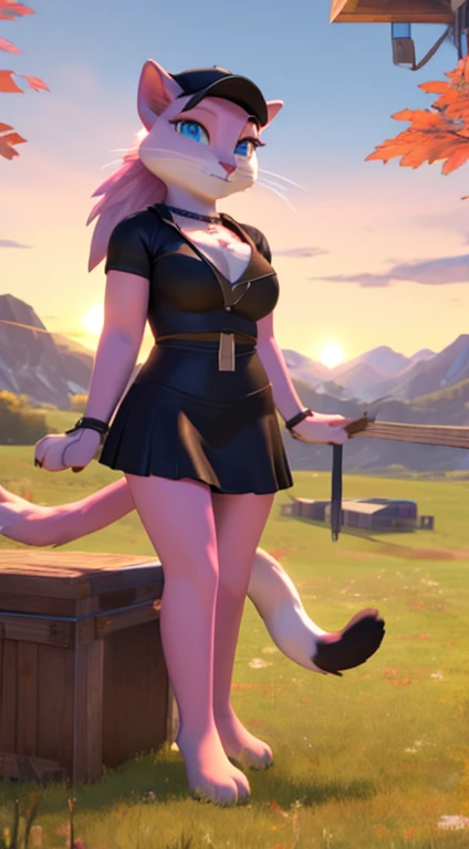 (maeve), 1girl, pov, clothed female, (girl sitting on top), blurry background, (leggings), brown belt, top, black gloves, skindentation, cumming, beautiful legs, gorgeous hips, , long brown boots, larger female, light blush, grin, smug, human proportions, stroking penis, glansjob, front, feet, painted fingernails, pink nail polish, flexible, erection, (foreskin:1.1), lips, bubble butt, big ass, flat chest, penis, bent over, butt backwards, laying BREAK thighjob, thighs around penis, thighsex, rubbing tip, (health bar), health drain