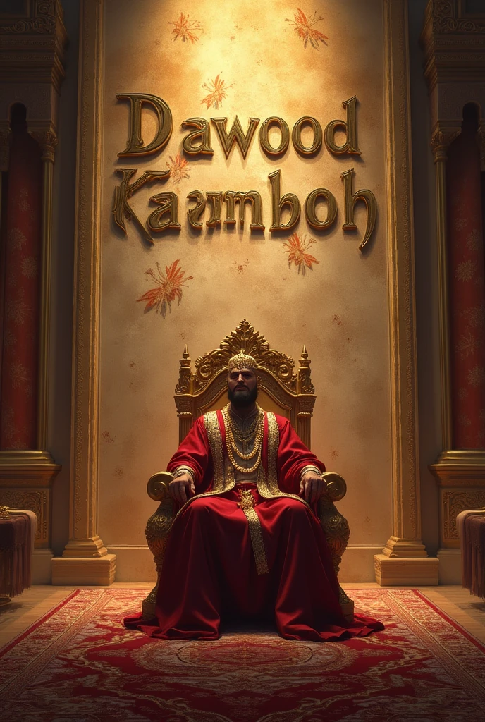 A sri lankan ancient king sitting on a throne,cinematoc lighting