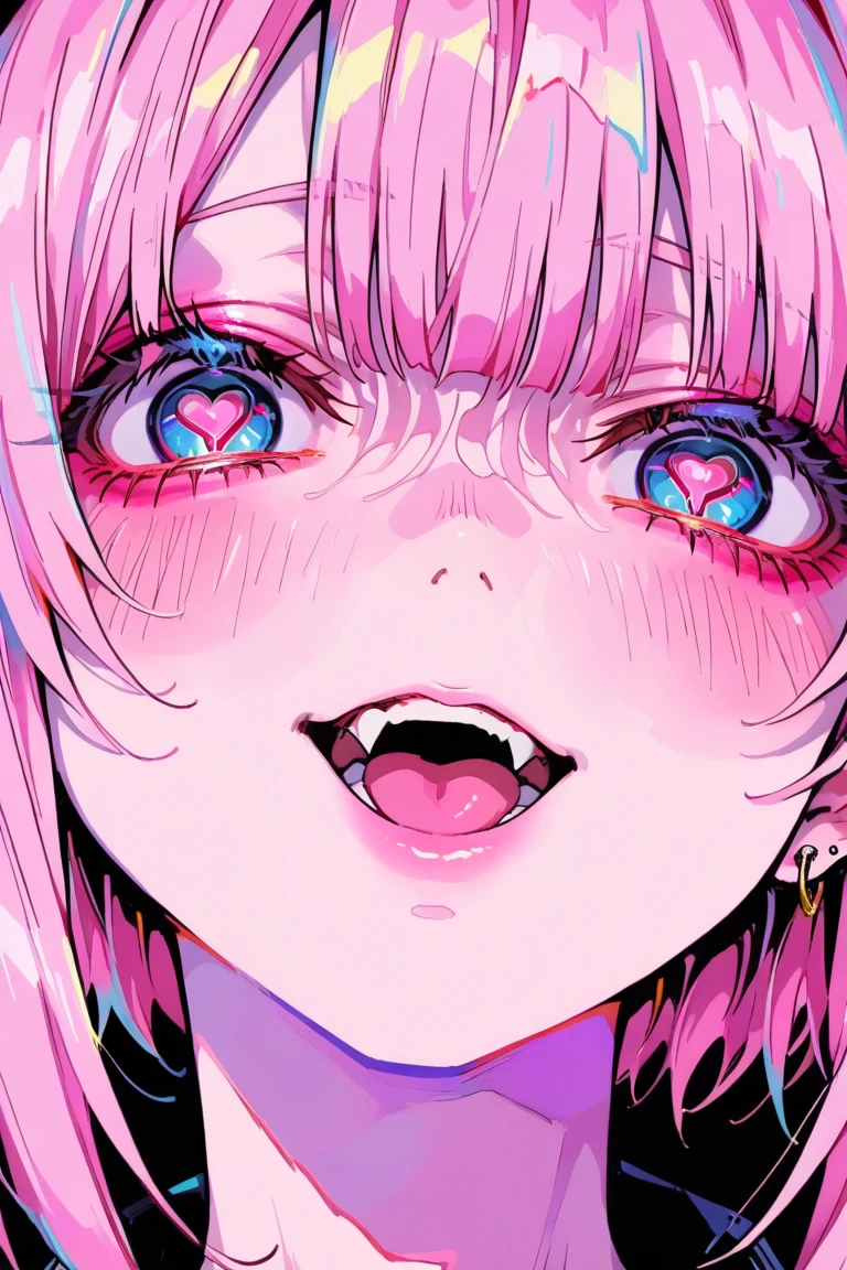 8 year old Japanese girl naked,objective,Close-up heart-eyes excited ahegao face&#39;Eyes wearing silver-white mirrored lens sunglasses、I looked at the world reflected in the lenses of my sunglasses..(Side Pony,Colorful Hair), 