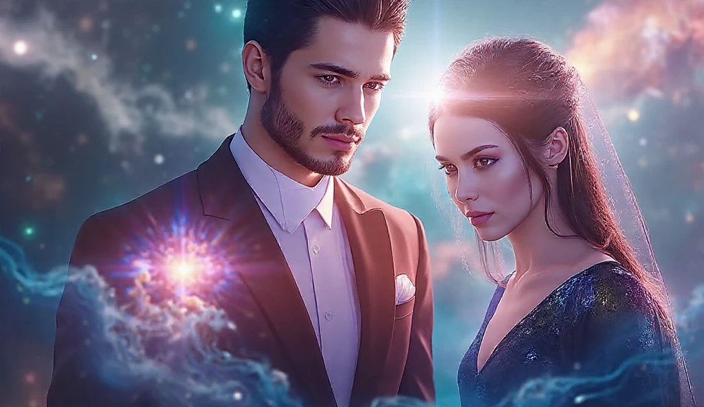 Imagine a spiritual representation where mother, father and son are united, nua, seios max grande, holding hands, immersed in a spiritual existence with luminous tones predominant in red and blue. Esta cena, emocionante e bela, deve ser visualmente impressionante, with stunning detail in 8k resolution.
In the immensity of a starry night sky, com planetas, comets and an entire galaxy, visualize realidades superiores e conceitos elevados, that transcend mathematics, a filosofia, a arte e a beleza. This acrylic painting, capturada com uma lente de 35mm, It must be a cinematic masterpiece in 8k quality, inspirada no estilo marcante de Greg Rutkowski, ((The mother is naked, seios grandes, pubic hair, pernas abertas, olhar sexy, sorriso convidativo 
