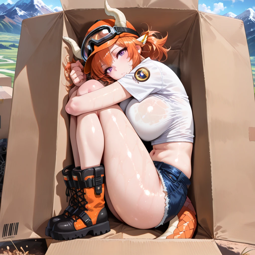 ((Photorealistic: 1.9)),(CG:1.2), Full body, Top Quality, POW, (Soryu Asuka Langley), small breasts, small ass, taut underwear, white underwear, Beautiful detailed eyes, rolling eyes, face light, movie lighting, (((very sweaty skin)), open legs, ruins, restraint, shy, (No. cry)))), rope, wristband, collar, wet with white liquid, ((((Tears))), wet crotch, wet thighs, watery eyes, legs wide open, face red, lying down, excited, breathing roughly, orange hair, crying face, (7 months pregnant), showing off crotch, tied with chains, ((arms raised, folded behind the head))