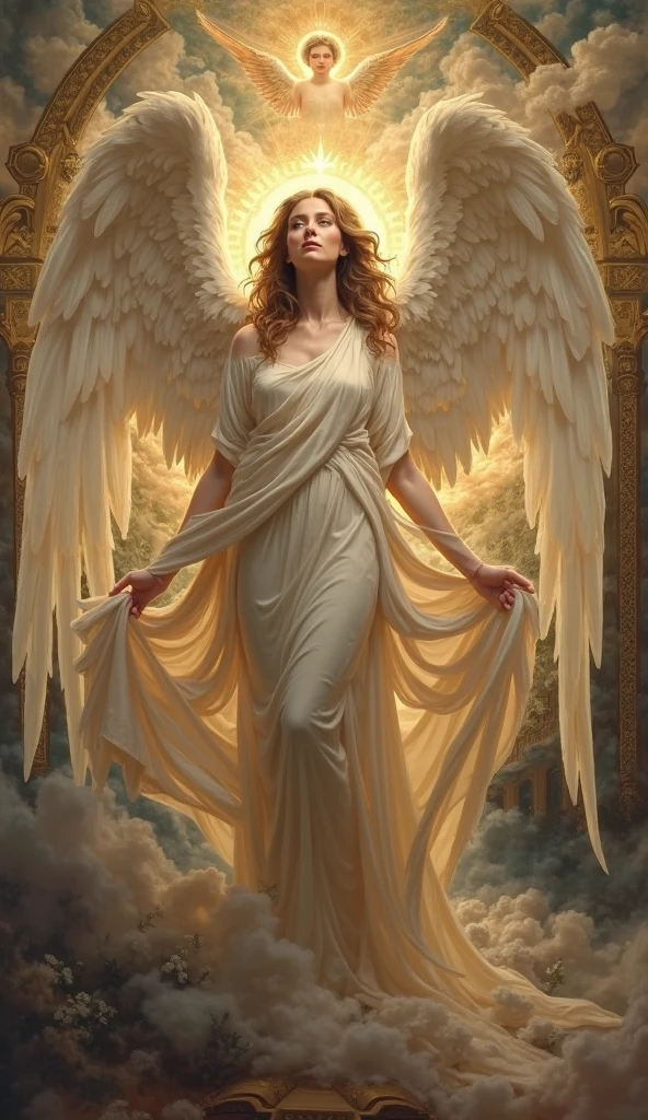 A very beautiful ancient Israelite angel