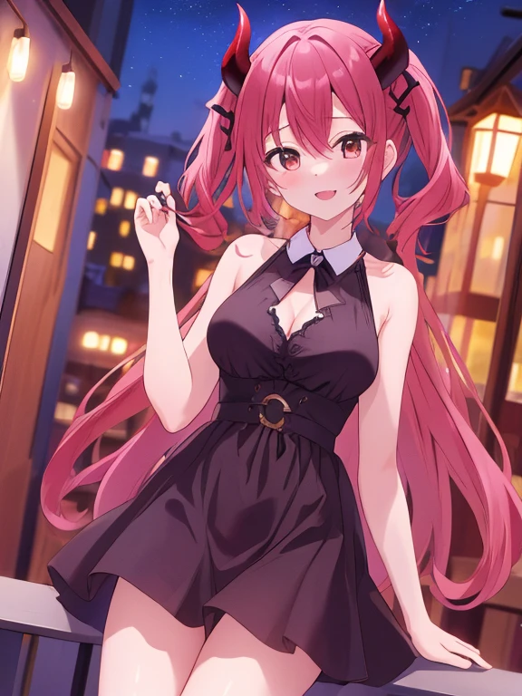 top-quality,Top image quality,in 8K,4K,​masterpiece,ultra-detailliert,Beautiful、ultra-quality, best quality,high resolution, ultra-detailed,game cg,dutch angle ,beautiful detailed eyes, visualart,five fingers, perfect hands,beautiful girl,BREAK,(chibi:1.2),(flat chest),long hair,pink hair,(half twintails),emerald green eyes,(Rabbit ear hair bands),(Red playboy bunny:1.5),highleg,grin,