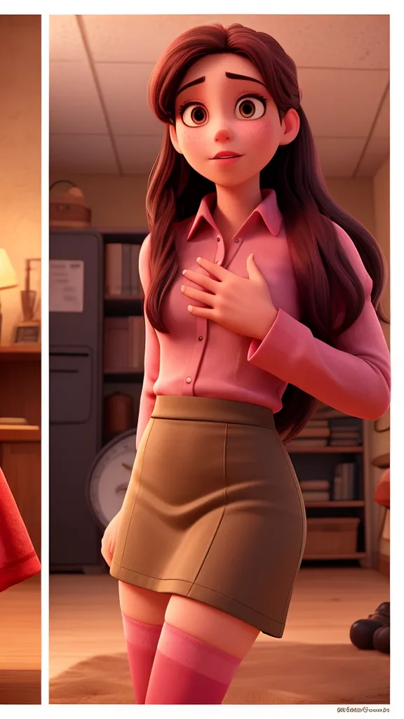 beautiful aesthetic, very intricate, high quality details 1girl, Aunt CassBig hero 6 fully clothes, hairband, white hairband, smile, BREAK skirt, school uniform, socks, cardigan