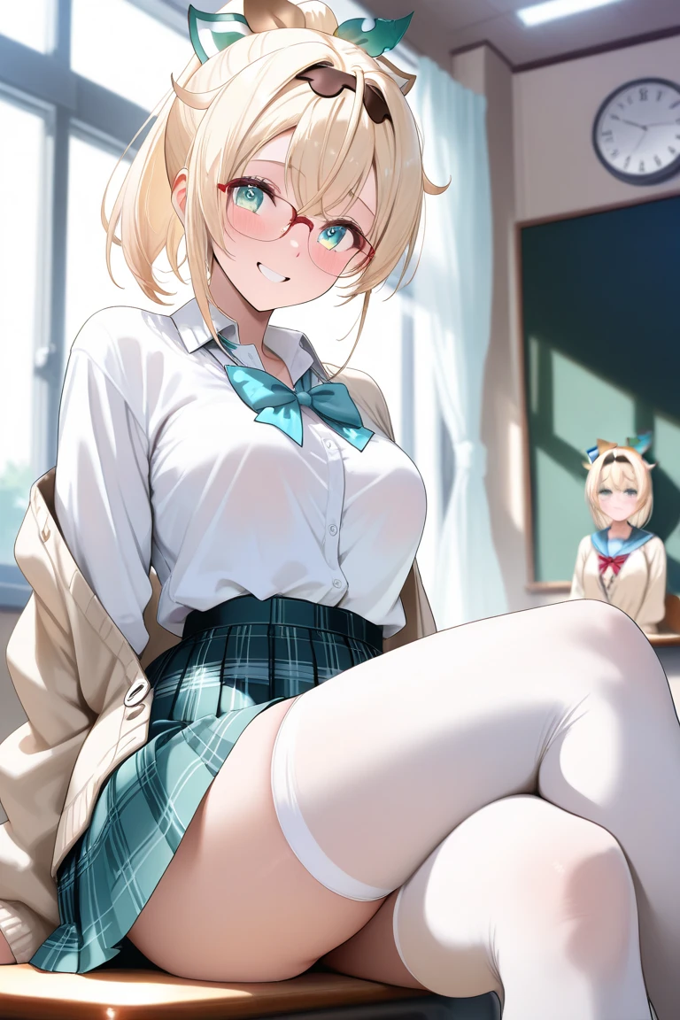 ((best quality)), ((masterpiece)), (detailed), perfect face, platinum blonde woman with brown eyes, in tight jeans and black bra, sweaty, laughing, indoors, sitting in bed, looking down at camera, sweaty socks, feet in dirty white socks, hair tied up in fancy style, platinum blonde, freckles, in bathroom, fancy posh hair styled up in updo hairstyle, wearing white jacket, holding dirty sweaty white socks dangling, wearing pink handbag