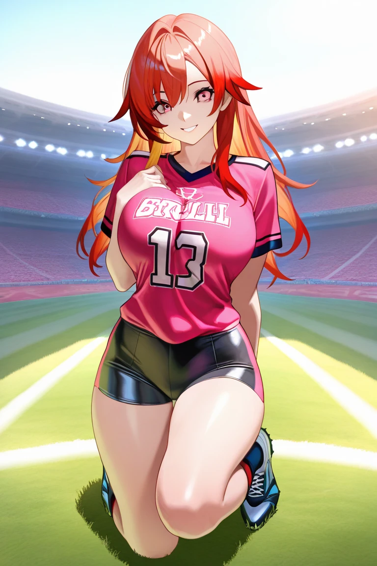 Squat with your legs apart、Sweaty all over、Shaking your hips violently、Panty flashing、Flip up your bra、Plump thighs、Best image quality、High resolution、masterpiece、super high quality、Spread your legs wide、Ass Shooting、White bra、White panties、Fullback panties、too short pleated skirt、The skirt is blown up by the wind、とてもBig Ass、The buttocks are too big、Low - Angle、Blushing、4K quality、Thick thighs、Big Ass、Wearing black knee socks、Shooting from below、Blushed、Big Breasts、Condescending face、You are tempting me、Stadium、Videos Shooting、Multiple video cameras around、There are a lot of spectators around