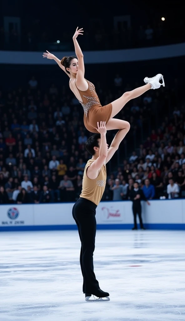 Figure skating lifting 4 people