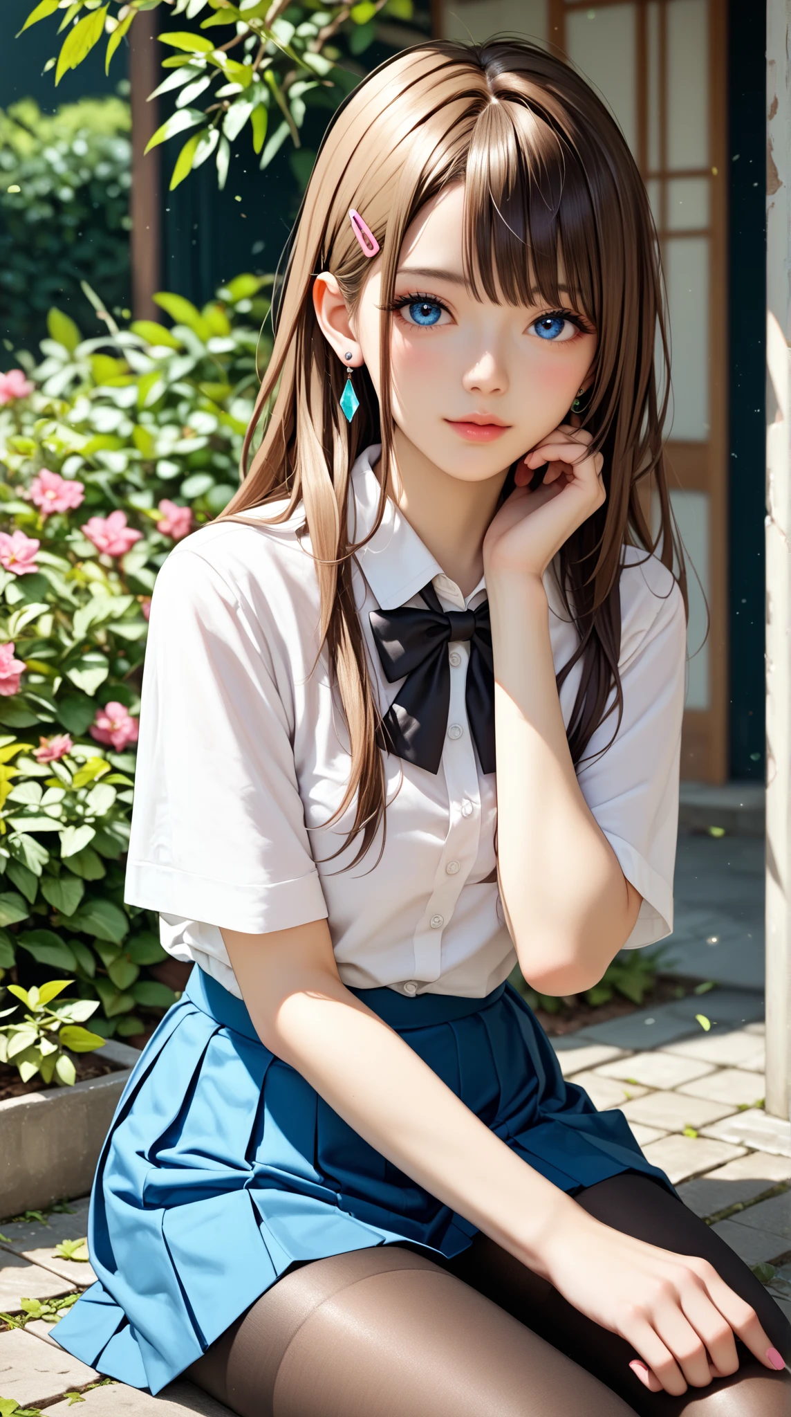 (masterpiece, highest quality:1.2), (Tsurime:1.2),
(face focus, close up of face, close up of face:1.2), Tsurime, 1 girl, Soryu Asuka Langley, alone, blue eyes, school uniform, looking at the viewer, long hair, think back, tokyo-3 middle school uniform, orange hair, white shirt, from behind, shirt, short sleeve, closed mouth, bangs, two side up, stage, legs stick out from frame, white socks, suspender skirt, blue skirt, blue dress, outdoor, dress, hair ornaments,