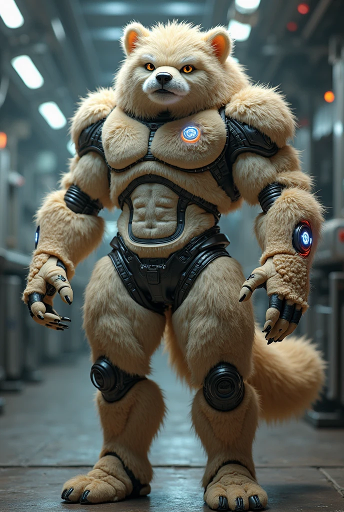 ((Light brown male Protogen:1.5)), ((furry:1.7)), ((cyber, robot, cyborg, ANDROID:1.4)), The second, alone, ((Muscular male, muscle:1.5)), ((light brown fur:1.75)), ((Dark skin, Chocolate brown viscera:1.5)), ((ultra large breasts:1.7)), ABS, (big ass:1.5), large size, (naked, naked:1.5), ((Shiny chocolate brown nipple:1.5)), (cola:1.5), claw, standing, ((Bodybuilder Pose:2.0)), looking here, ((Dark brown dark energy power aura:1.8)), ((simple black background:1.7)), ((8k, Best Quality, masterpiece, Hyper realistic, Digital art, photorealistic, Photography, ABSurd res, ultra genial, High resolution, upload the e621, \(artwork\):1.5)), ((by null ghost, by violinist taran, by anhes, For someone:1.5)), ((3D, unreal engine 5:1.5)), ((bring your head closer to your thigh:1.2)), (front part of the body, Turn here:1.2), (three-quarter portrait1.2) (genitalia)  exposed genitals, big realistic penis 