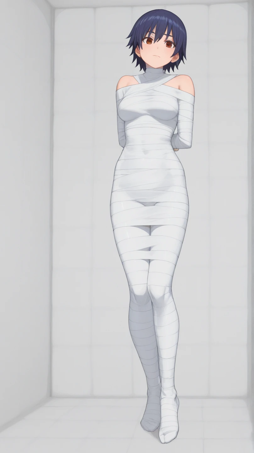 side view, female body, anime, naked, anime style